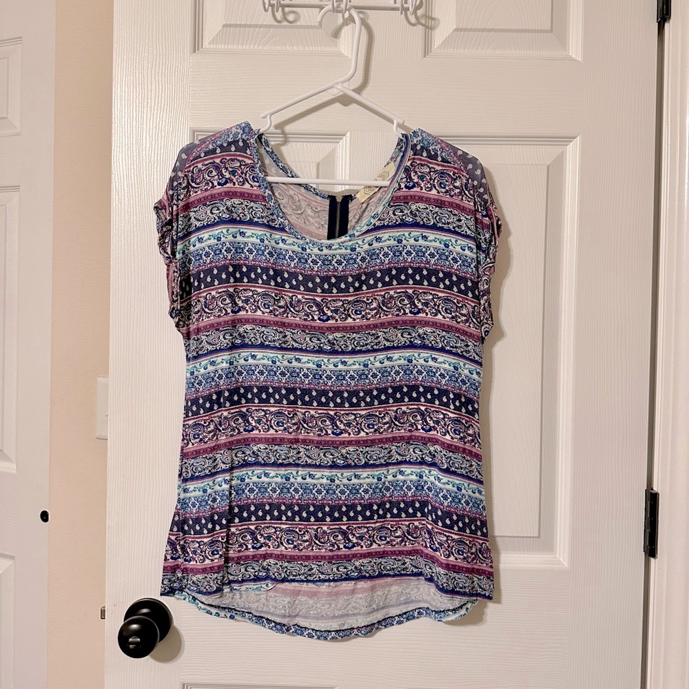 Blue & Purple Blouse